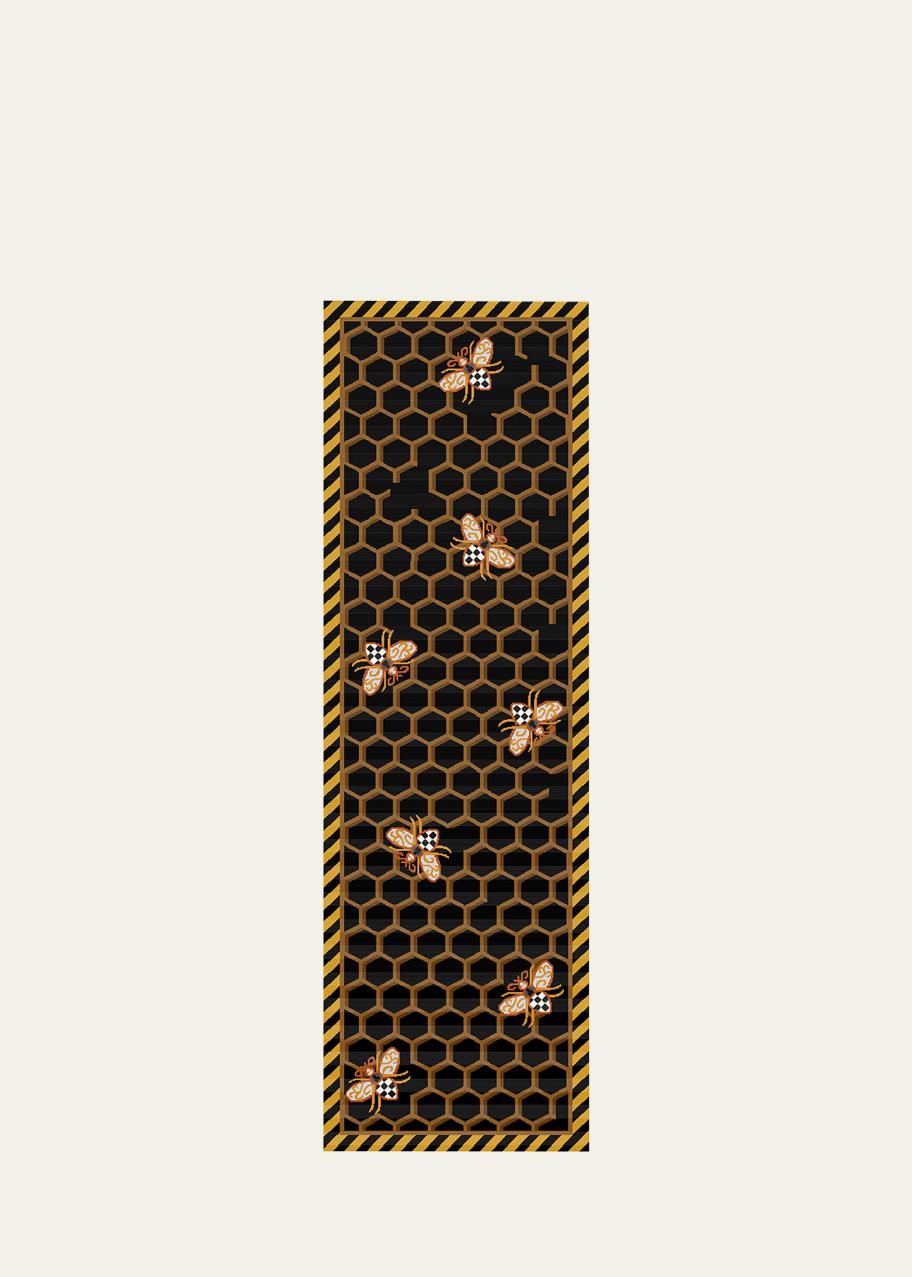 MacKenzie-Childs Queen Bee Rug, 2 Ft 6 In X 8 Ft Runner - Bergdorf Goodman