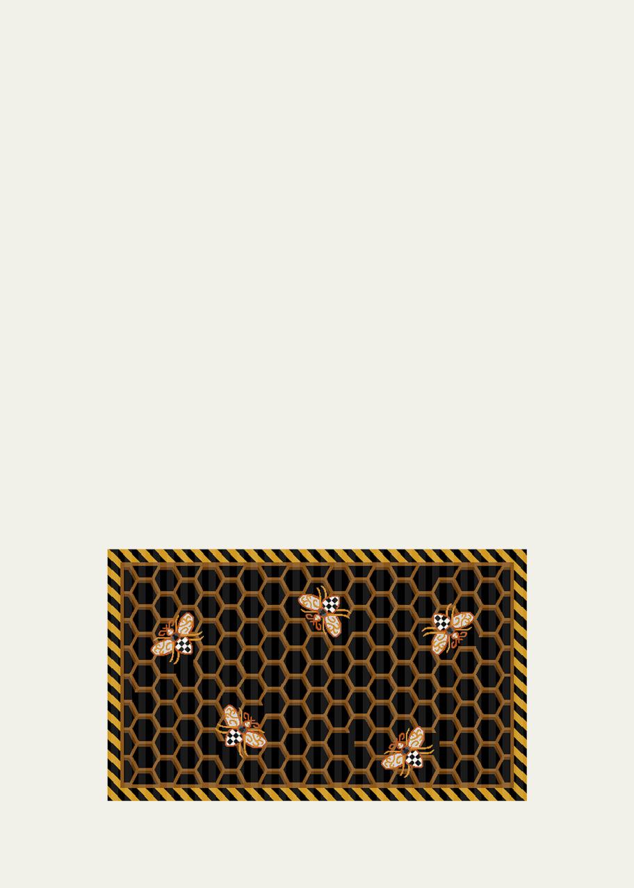 MacKenzie-Childs Queen Bee Rug, 3' x 5' - Bergdorf Goodman