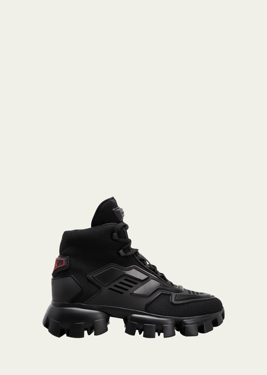 Prada Men s Cloudbust Thunder Lug Sole High Top Sneakers Bergdorf Goodman
