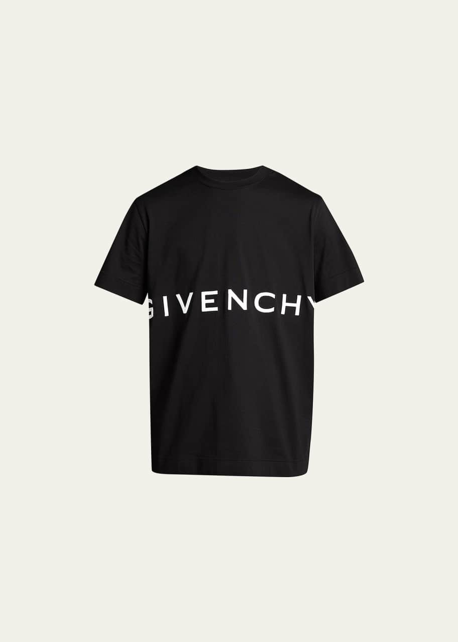 Tシャツ・カットソー Givenchy Slim Fit T-Shirt 4G Givenchy 4G Multicolor Slim-fit Cotton t-Shirt, Black (US