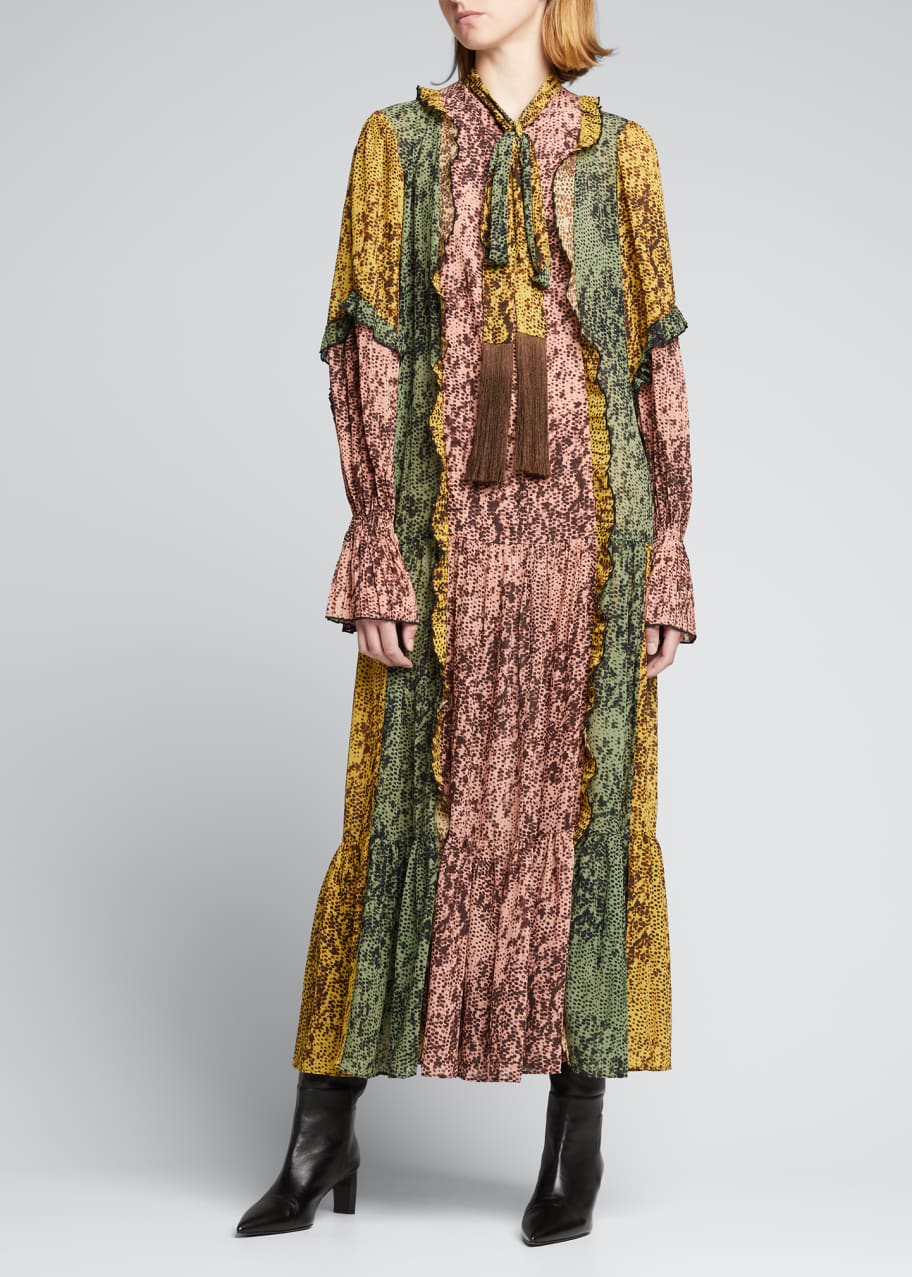 Alexis Annibelis Ruffled Printed Maxi Dress - Bergdorf Goodman