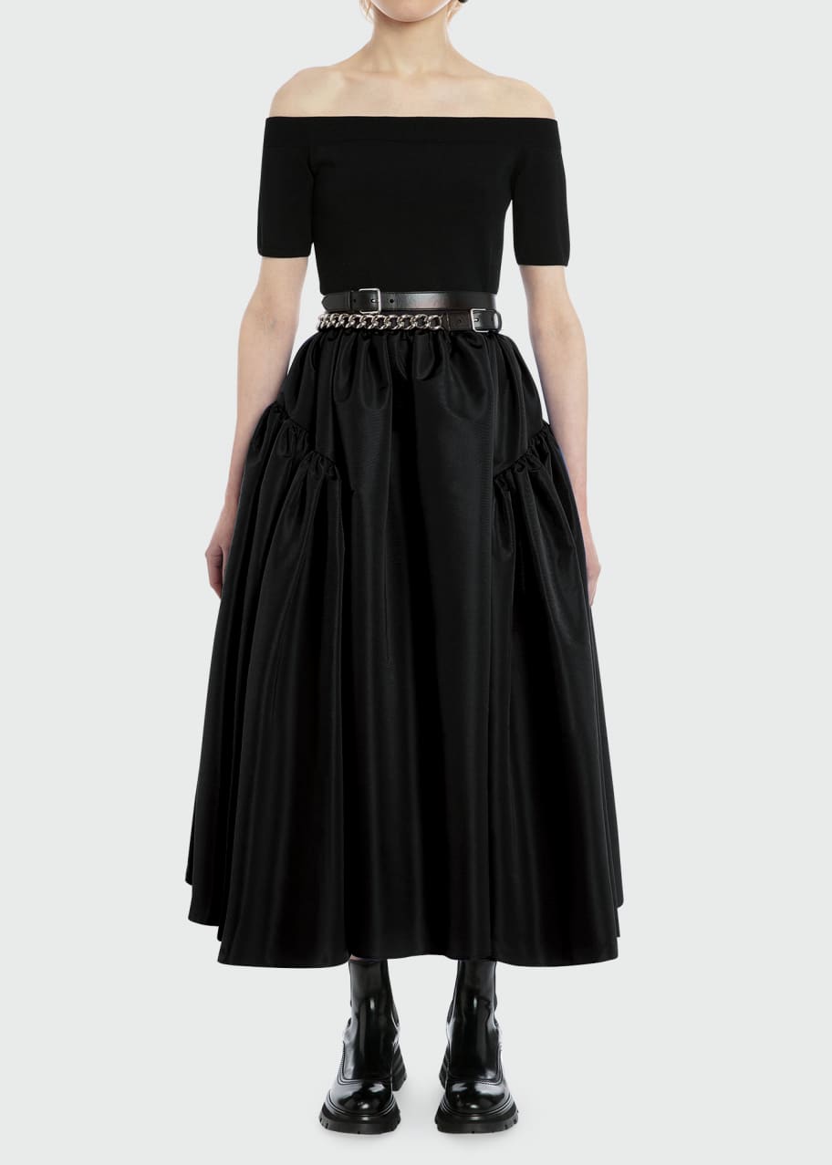 knee length dresses for ladies Volume Midi Skirt – Samantha Ogilvie main image 1