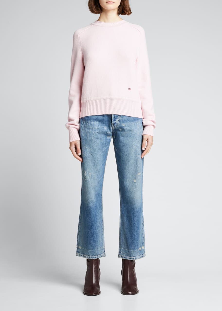 Victoria beckham cashmere crewneck sweater shop