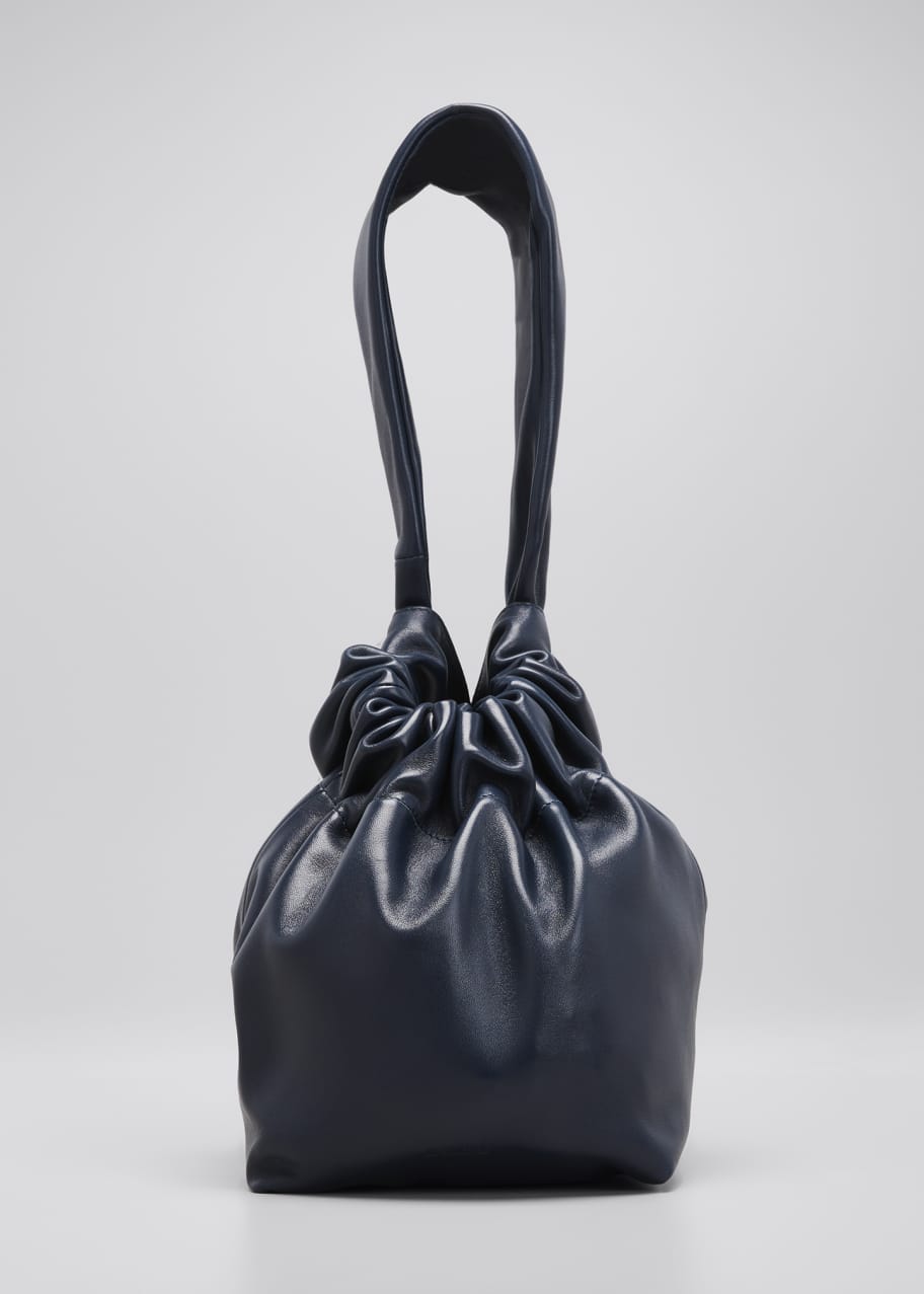Jil Sander Small Ruched Drawstring Bucket Clutch Bag - Bergdorf Goodman