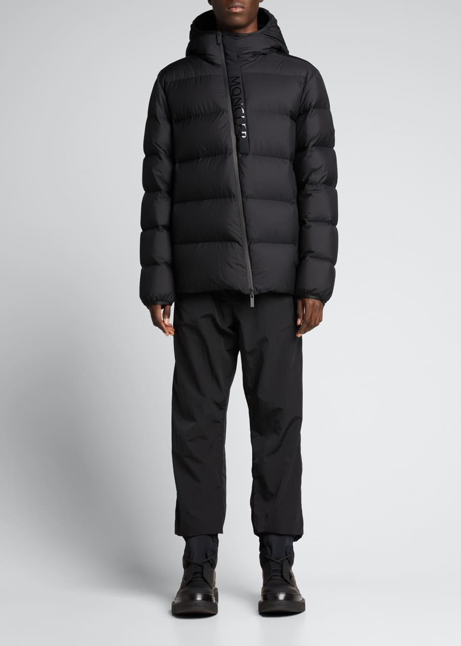 Moncler Men's Giraud Asymmetric-Zip Puffer Jacket - Bergdorf Goodman