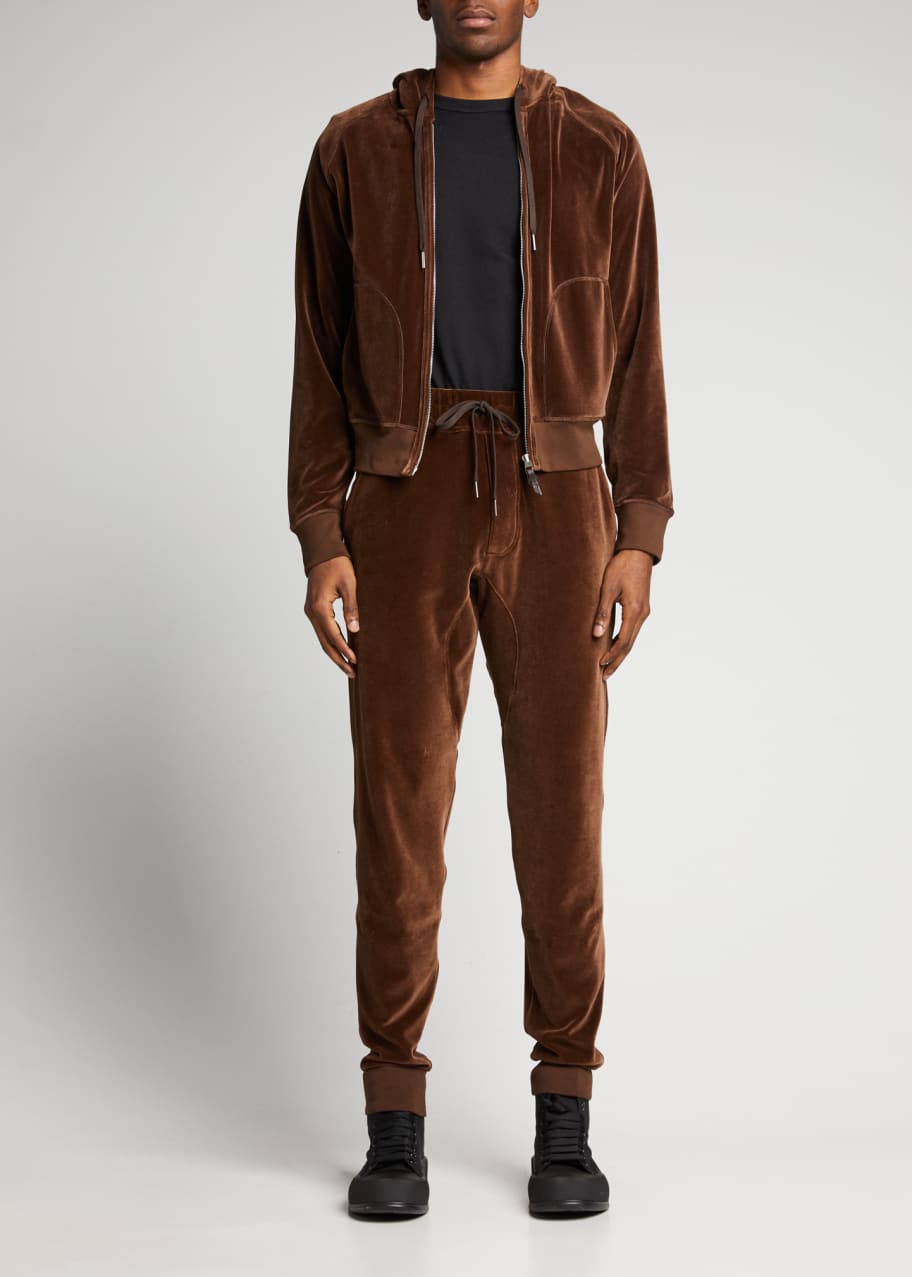 TOM FORD Men's Solid Velour Sweatpants - Bergdorf Goodman