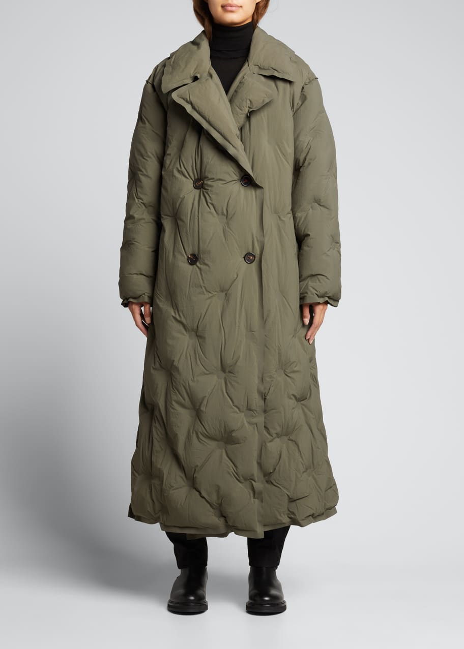 Double breasted puffer coat 2025
