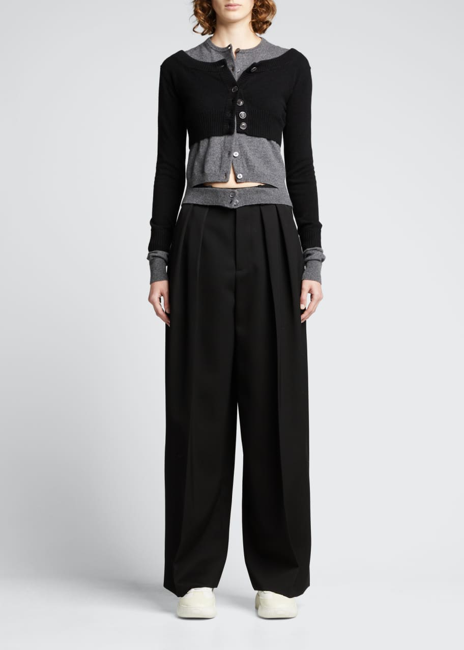 meryll rogge ジャージータートルネック MERYLL ROGGE Double Layered Cashmere Crop Cardigan - Bergdorf Goodman