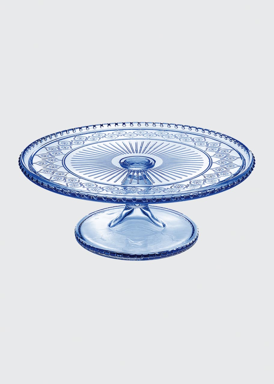 Godinger Blue Claro Cake Plate Bergdorf Goodman