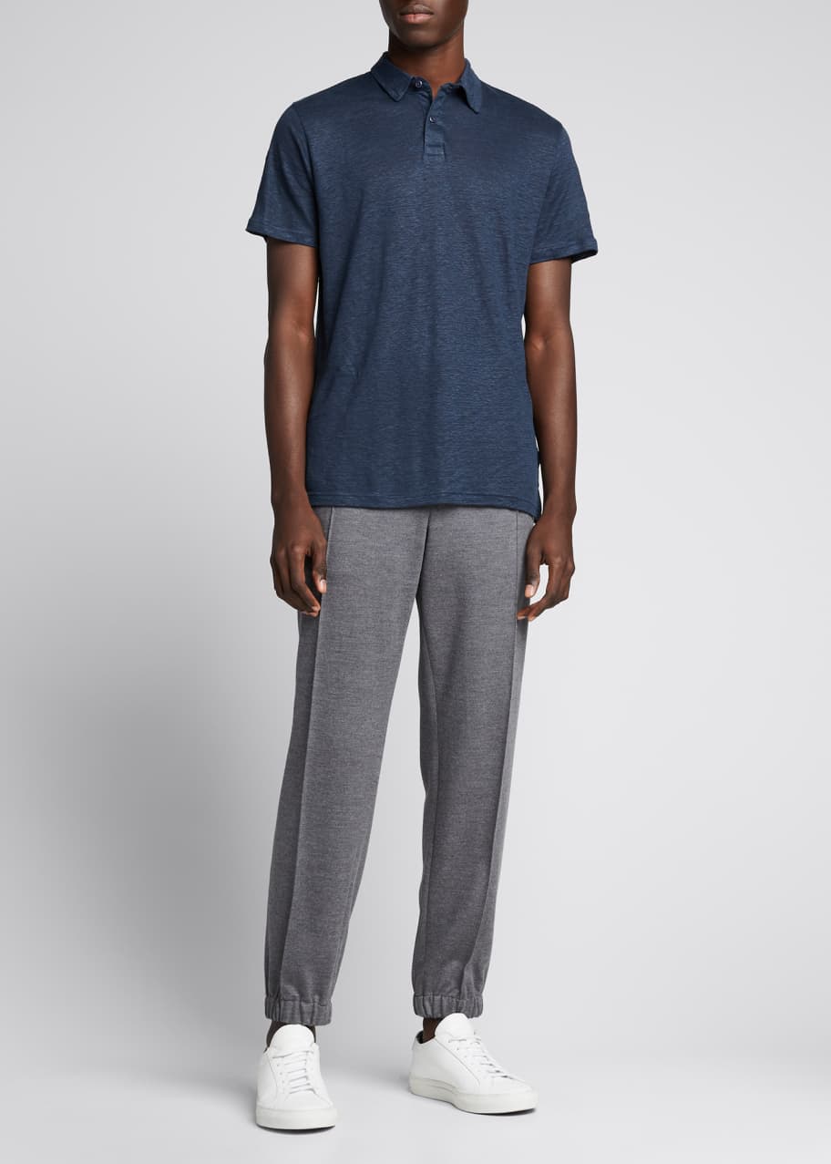 Onia Men's Solid Linen Polo Shirt - Bergdorf Goodman
