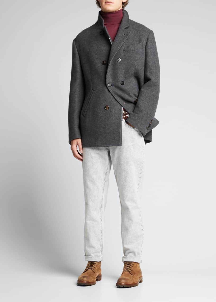 Peacoat with zipper top