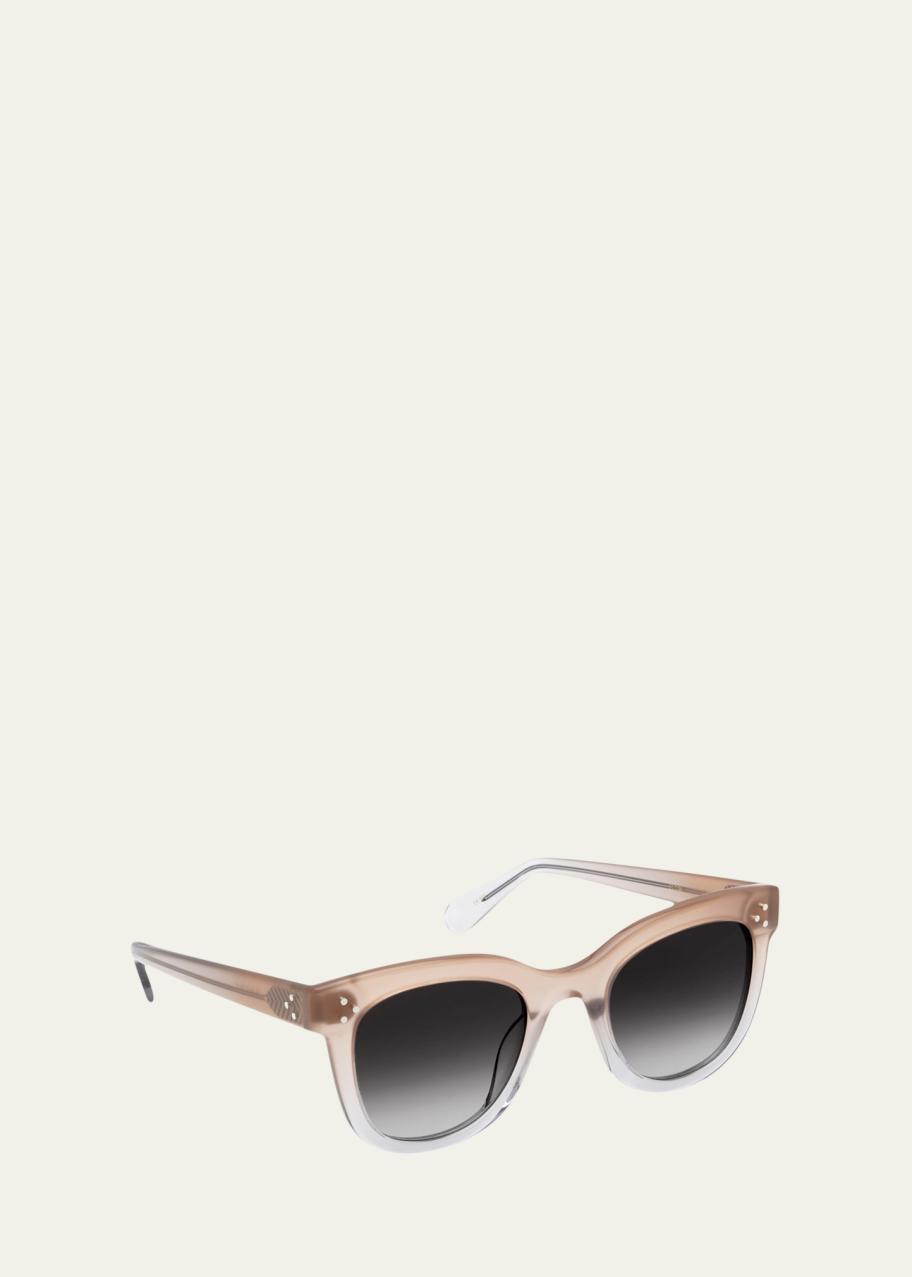 KREWE style Jena Translucent gray pink Cat Eye Sunglasses New krewe frames and sunglasses available main image 3