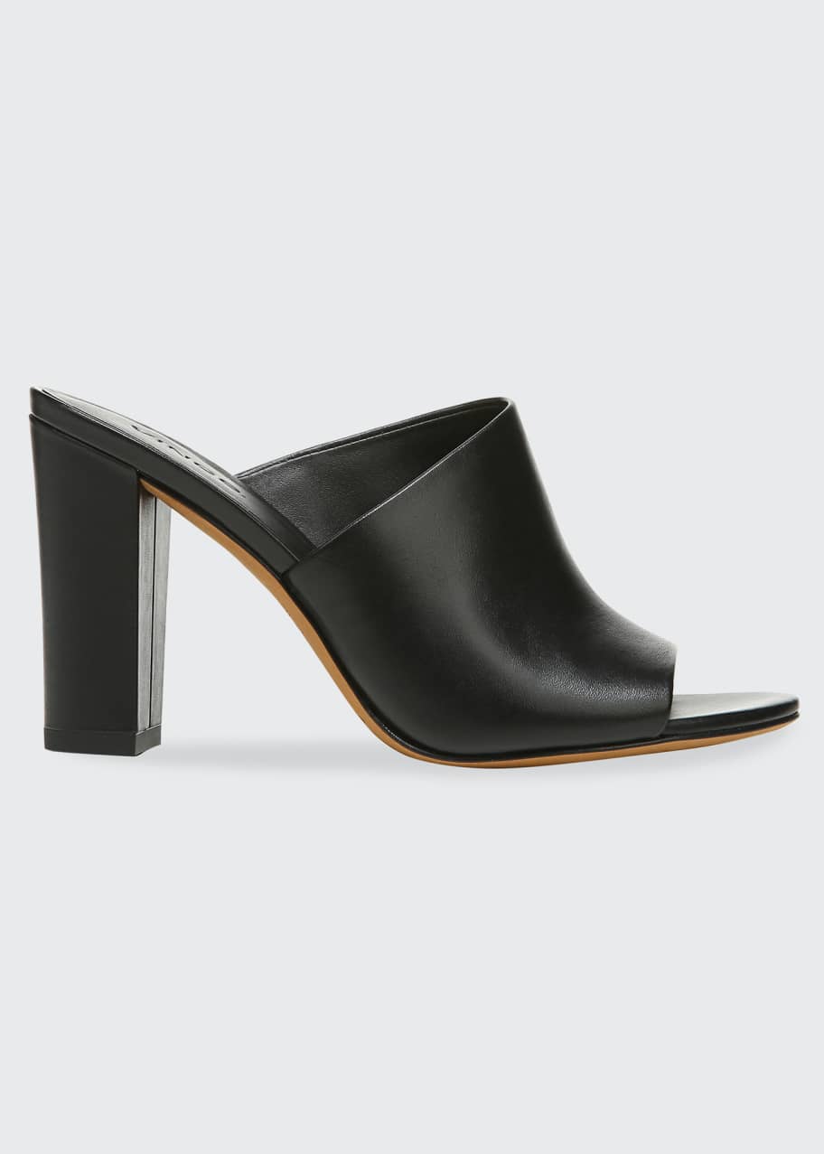 Vince leather outlet hanna mule