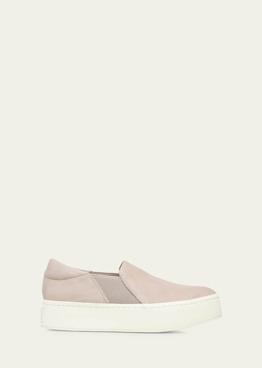 Warren Suede Slip On Platform Sneakers