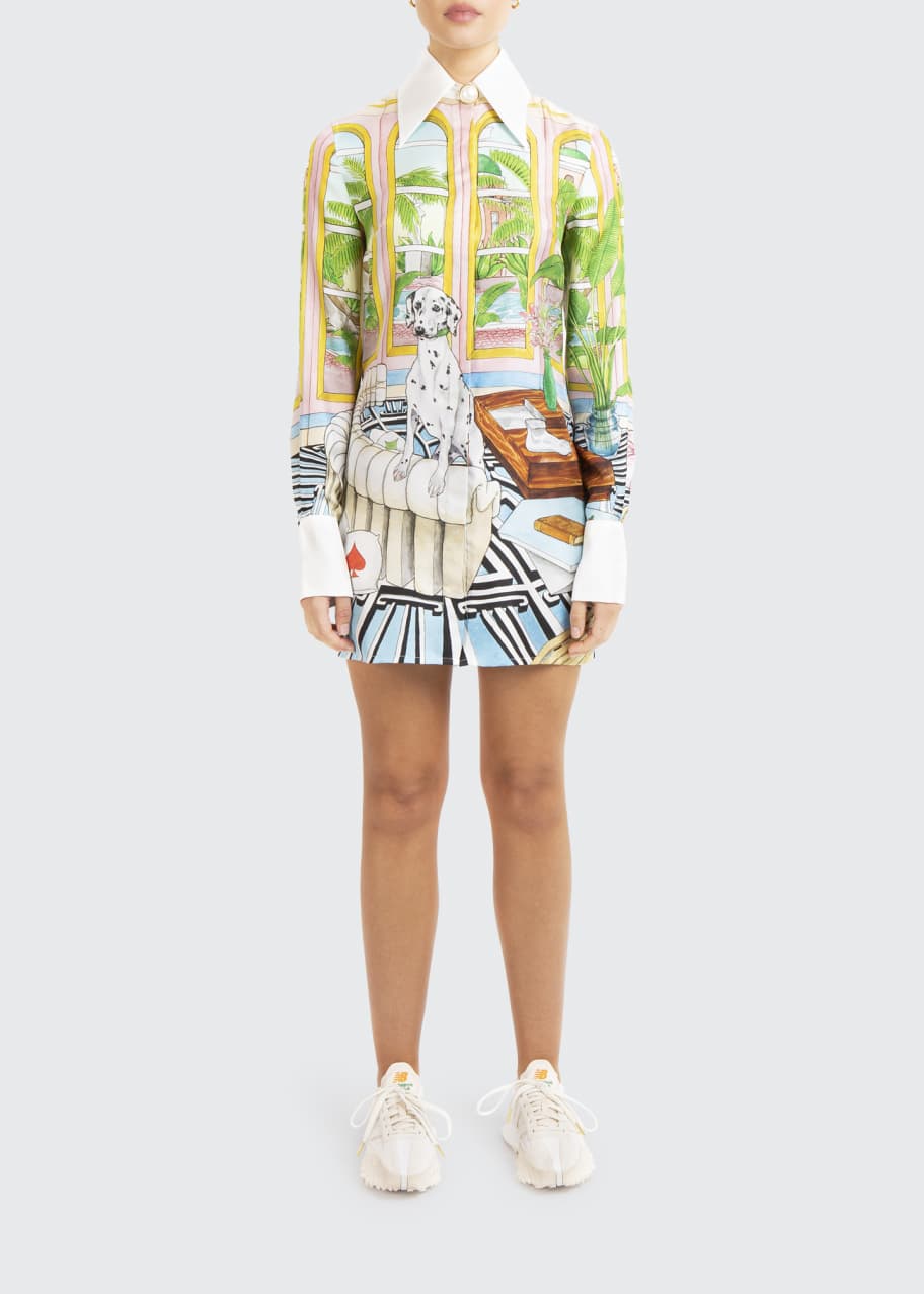Casablanca silk shirtdress sales