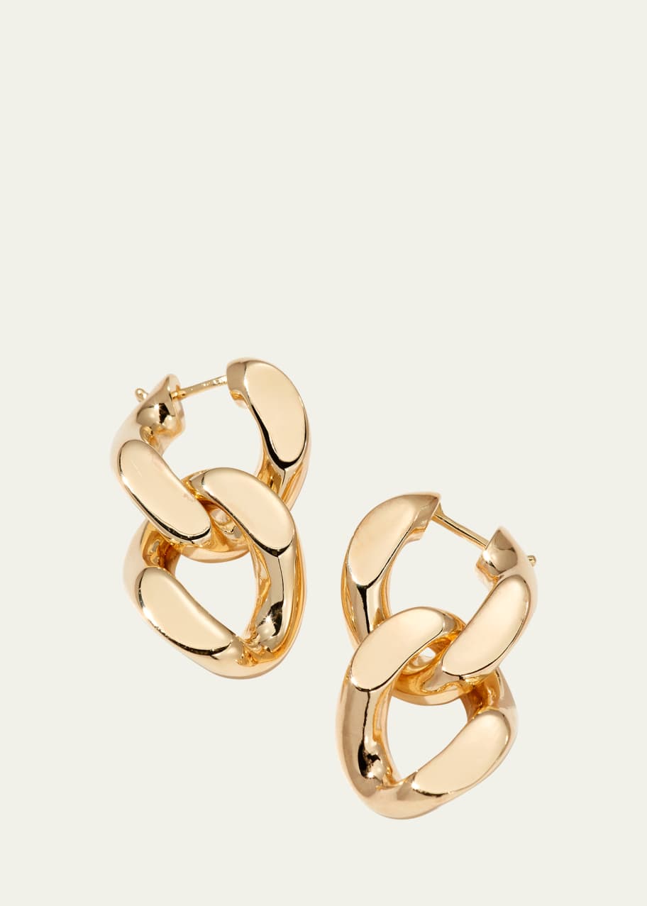 TriBeCa Curb Chain 4 Link Earrings - URBAETIS Fine Jewelry