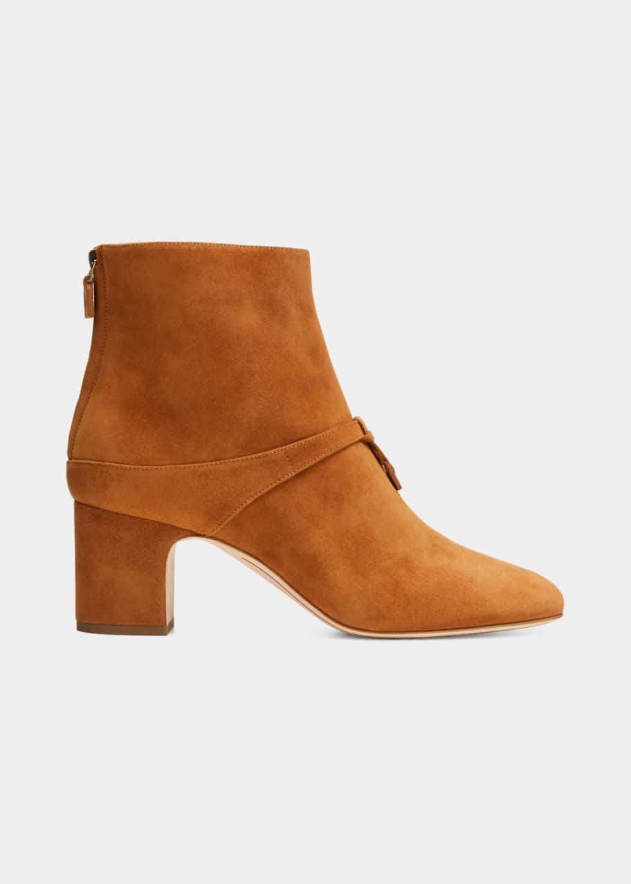 Loro Piana Maxi Charms 55mm Suede Ankle Booties - Bergdorf Goodman
