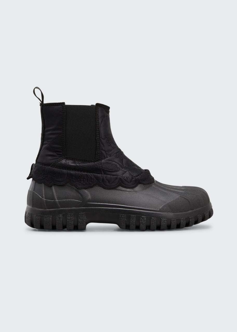 Cecilie Bahnsen Julian Silk Rubber Chelsea Boots - Bergdorf Goodman