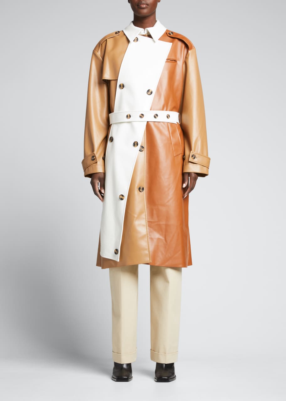Rokh Panel Belted Trench Coat Bergdorf Goodman