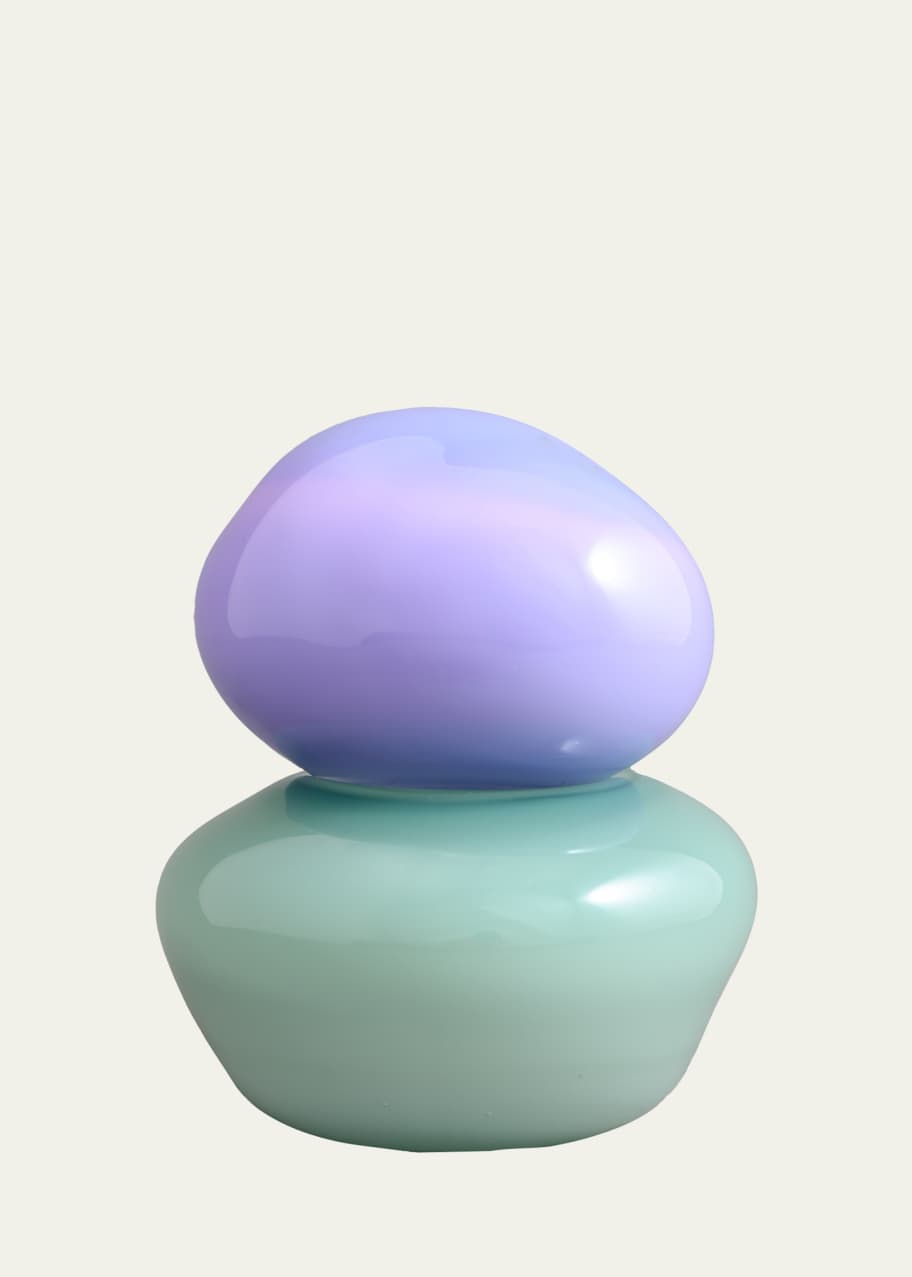 Image 1 of 1: Bonbonniere Decorative Accent, Violet/Mint