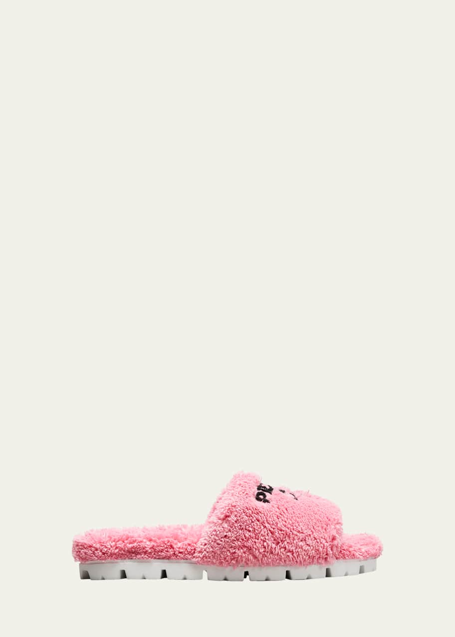 Prada Cozy Logo Slide Sandals Bergdorf Goodman