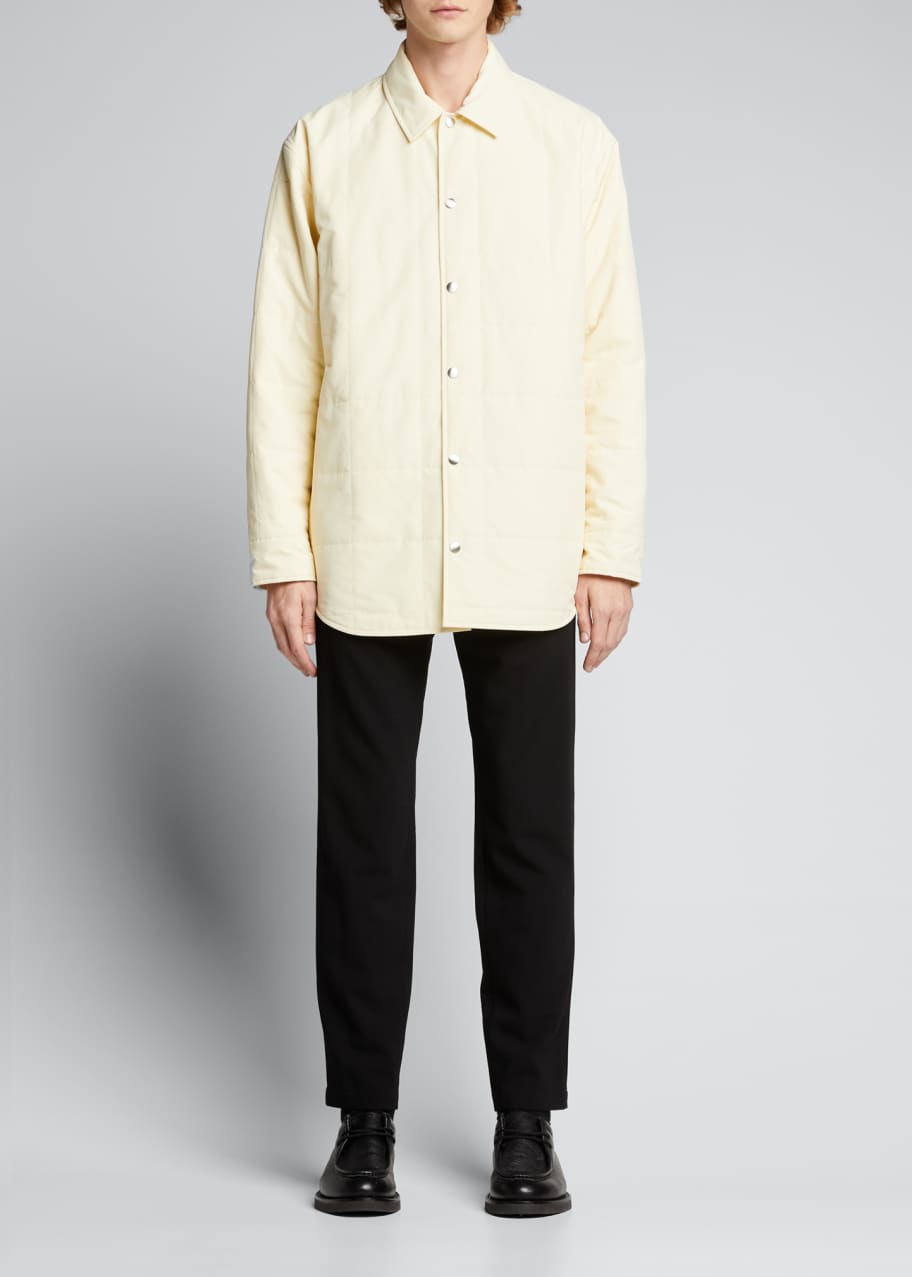 Jil Sander Men's Quilted Shirt Jacket - Bergdorf Goodman