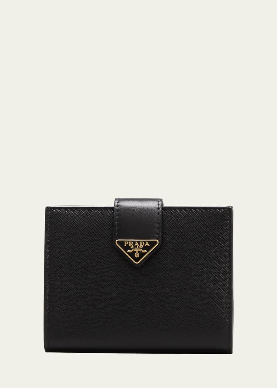 Prada Small Triangle Logo Flap Wallet - Bergdorf Goodman