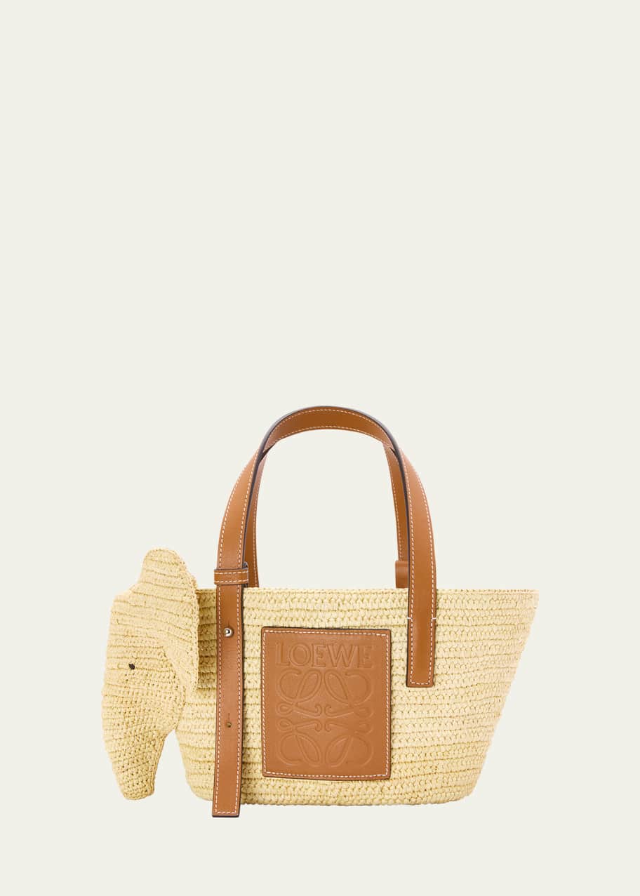 【関税&送料込】Loewe Bag Shop Loewe - A5 Raffia & Leather Tote Bag | Saks Fifth