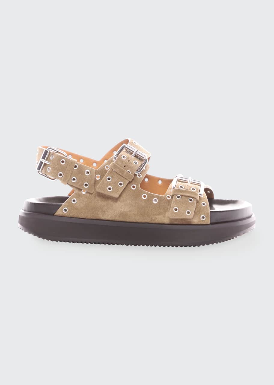 Isabel Marant Suede Grommet Sandals Isabel Marant Ophie Grommet