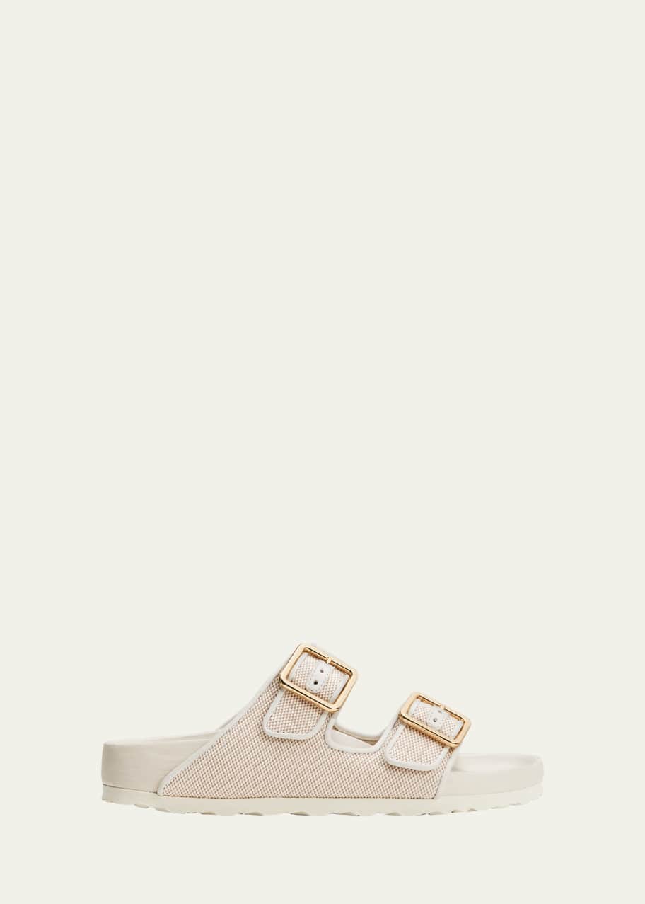 Image 1 of 1: Arizona 1774 Canvas Dual-Buckle Slide Sandals