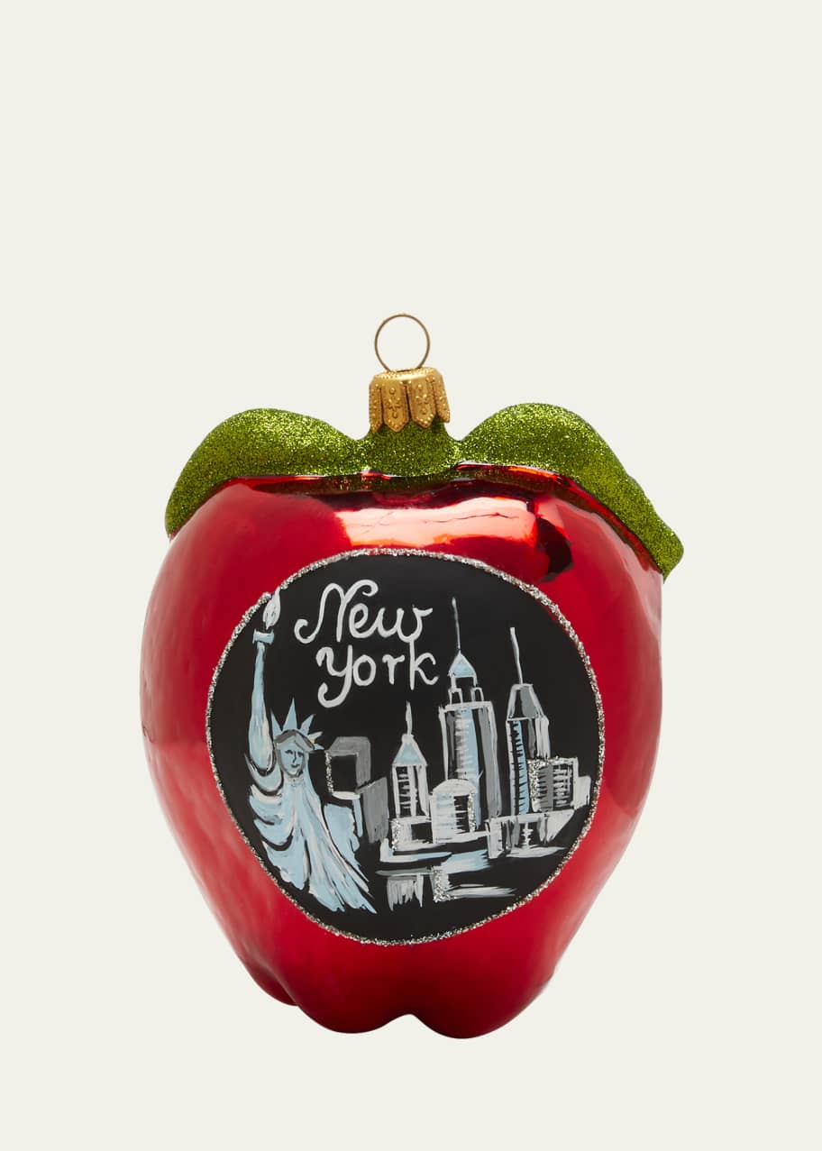 Bergdorf Goodman NY Apple Christmas Ornament - Bergdorf Goodman