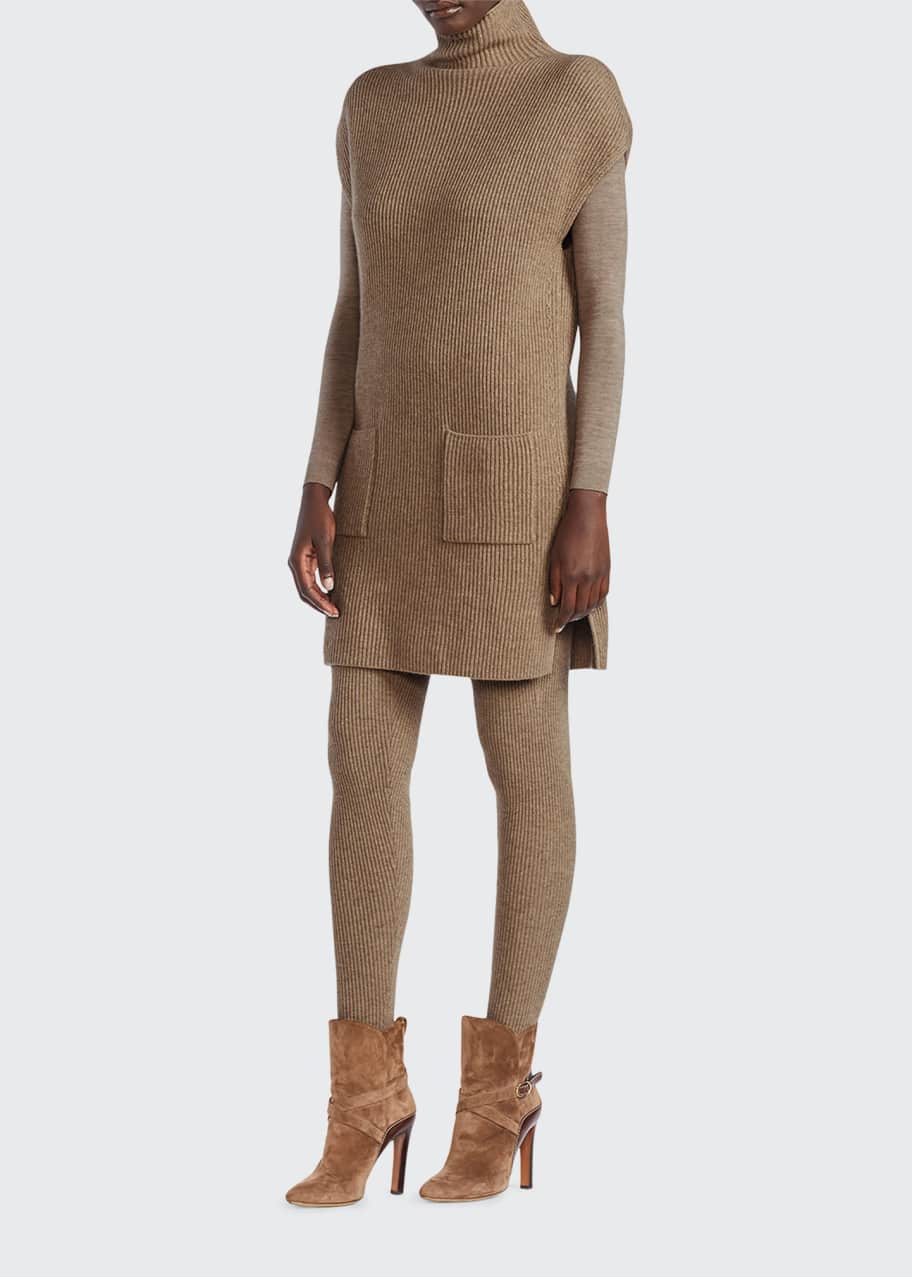 cashmere mini sweater dress Holland Cashmere Turtleneck Mini Sweater Dress