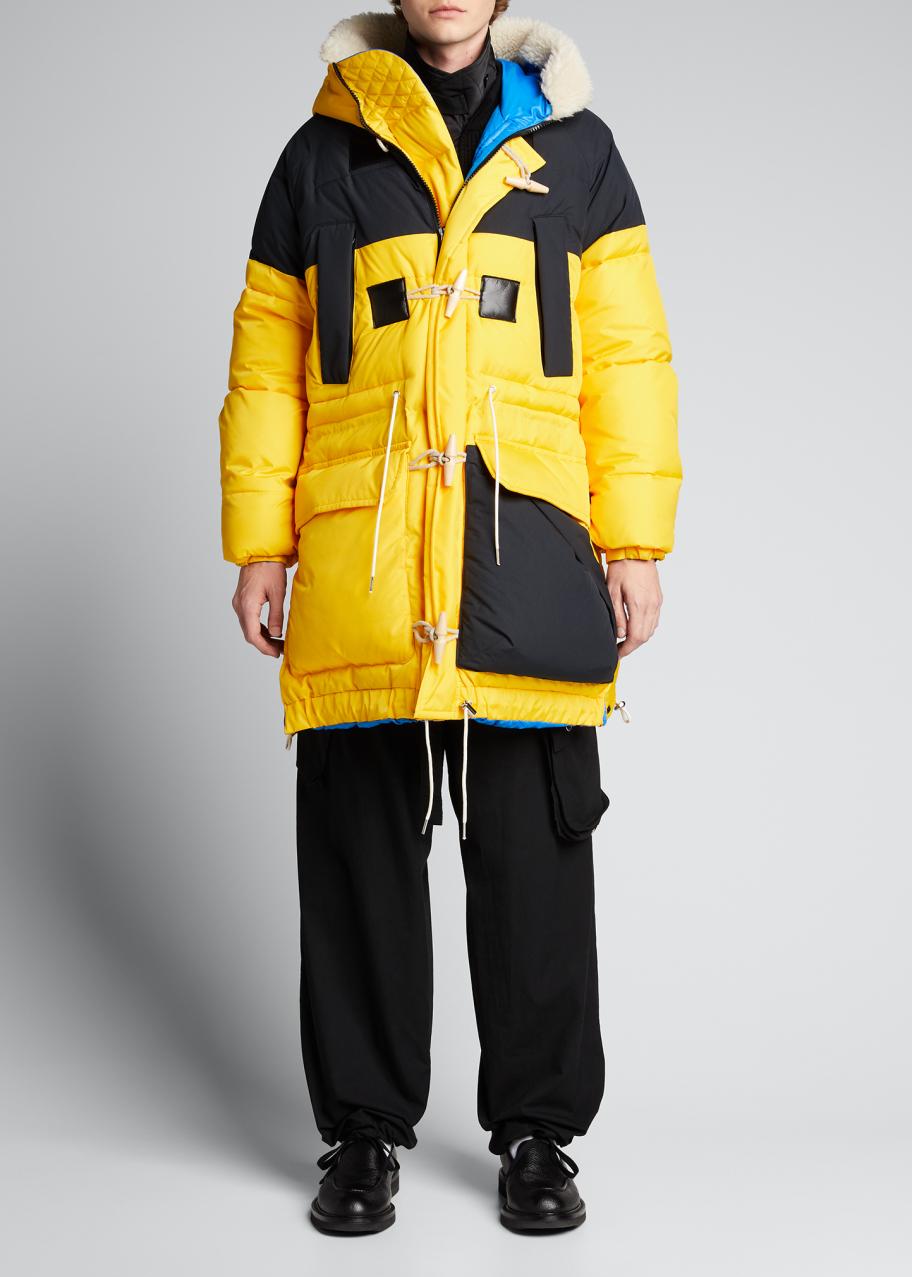 SACAI Men's Colorblock Oversized Parka - Bergdorf Goodman