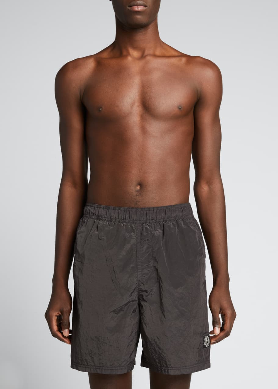Stone Island Men's Metallic Swim Shorts - Bergdorf Goodman