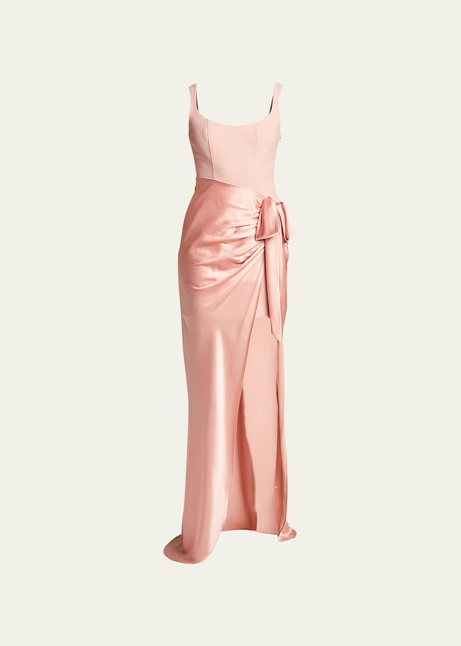cinq a sept marian draped gown