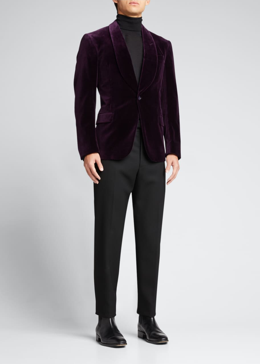 Purple velvet sport coat clearance