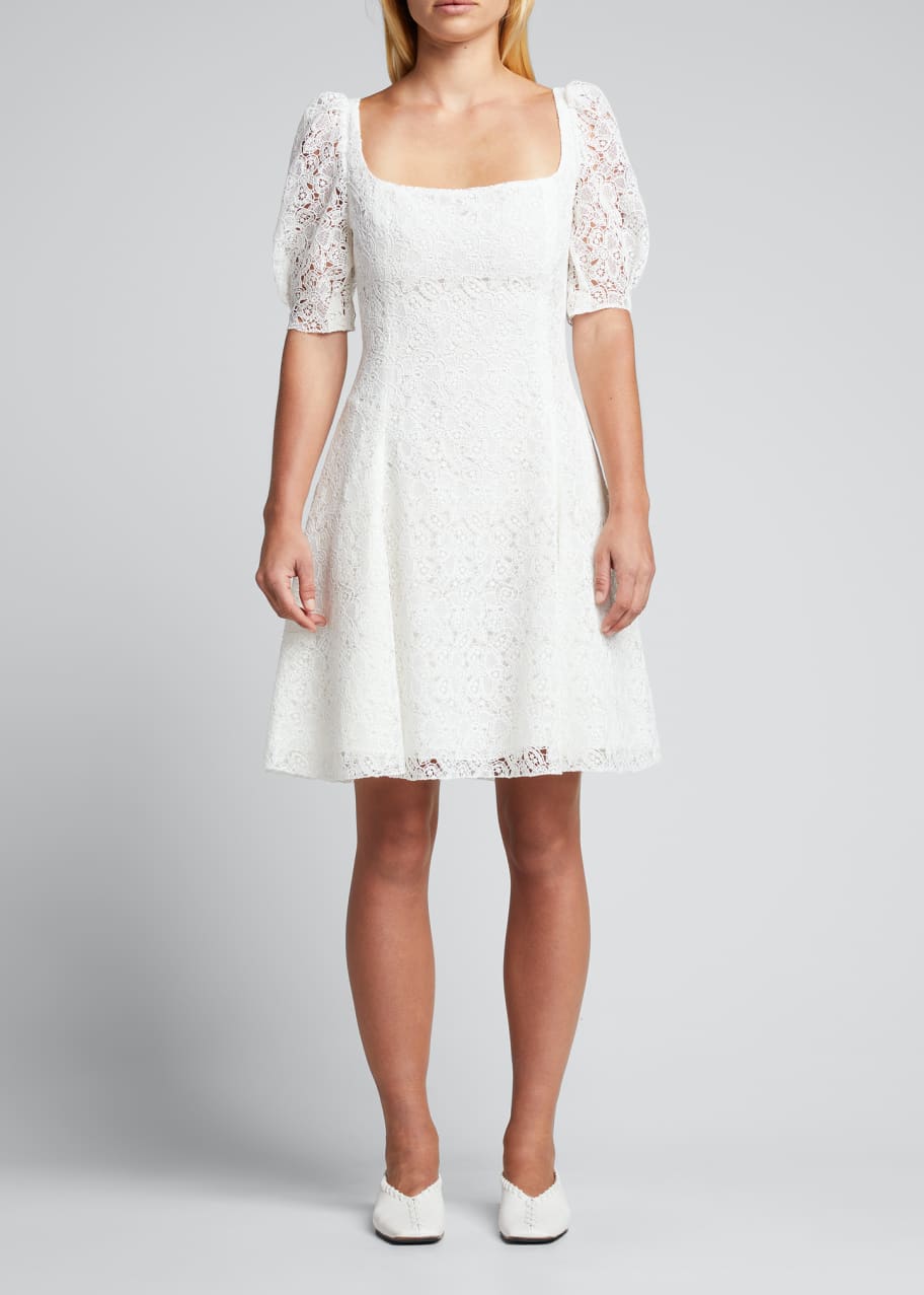 Brock Collection Temple Floral Lace Mini Dress - Bergdorf Goodman