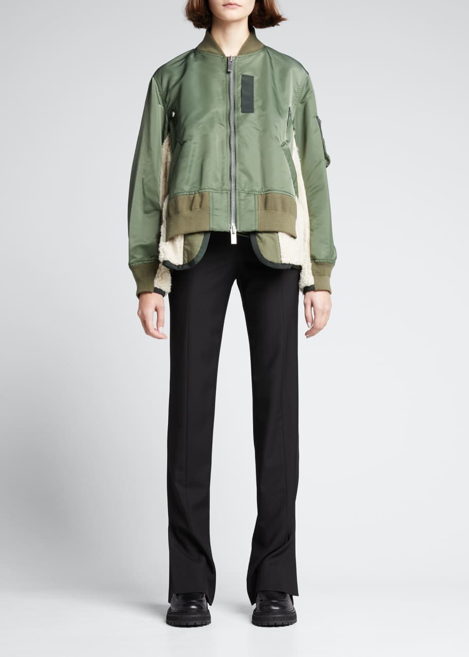 sacai サカイ 22ss Nylon Twill Mix Jacket Sacai - Nylon Twill Mix Blouson Jacket | HBX