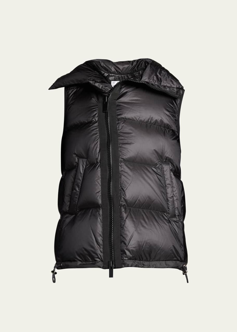 SACAI Asymmetric Zipper Puffer Vest - Bergdorf Goodman