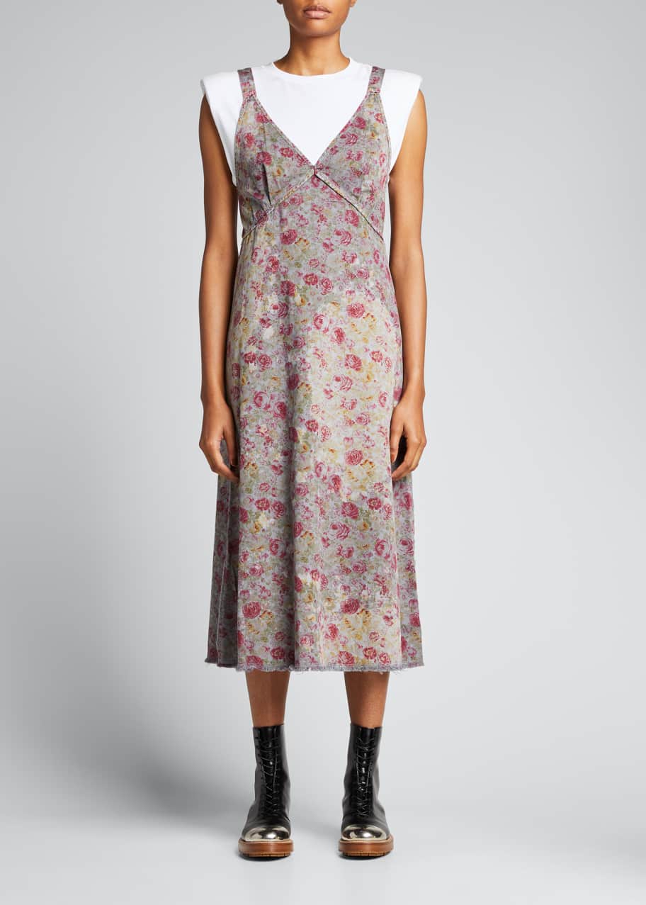 R13 Bleached Grunge Slip Dress Bergdorf Goodman