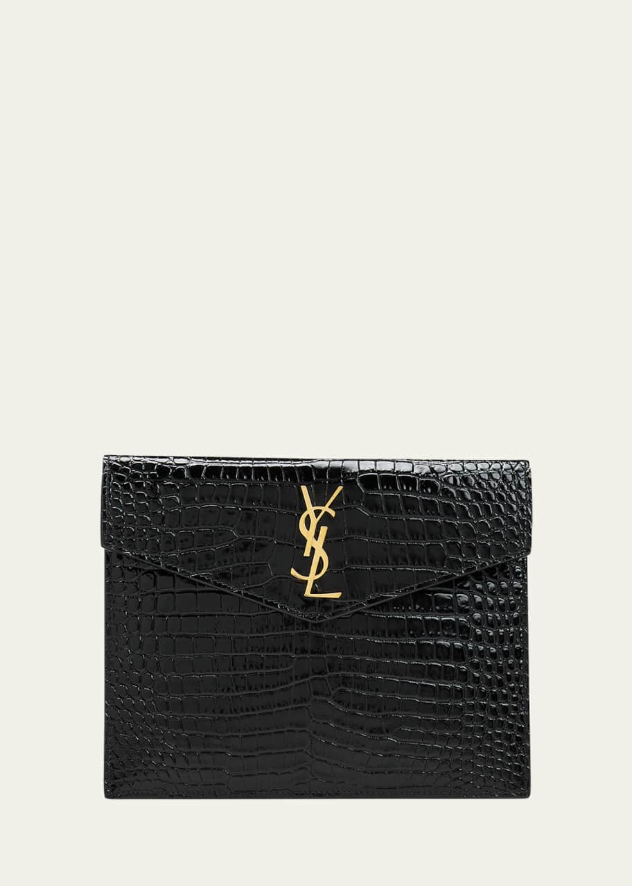 Ysl discount embossed clutch