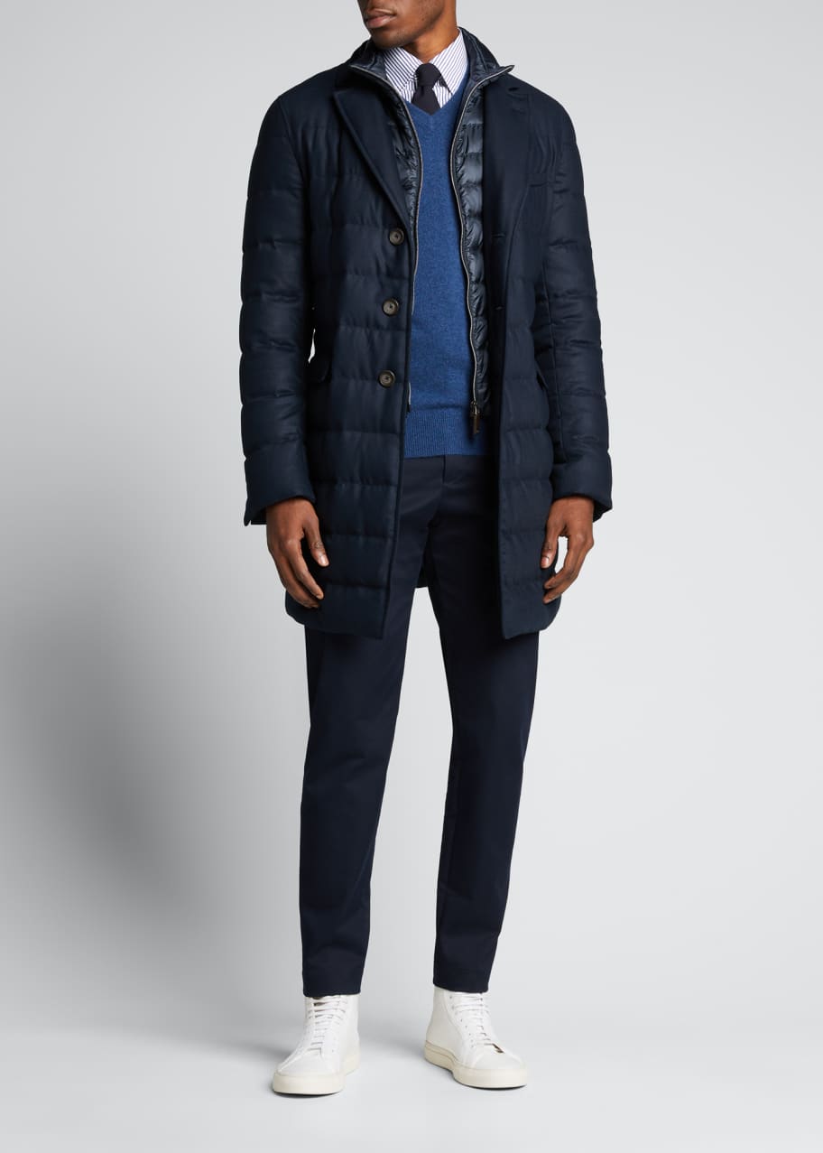 Herno bibbed topcoat discount