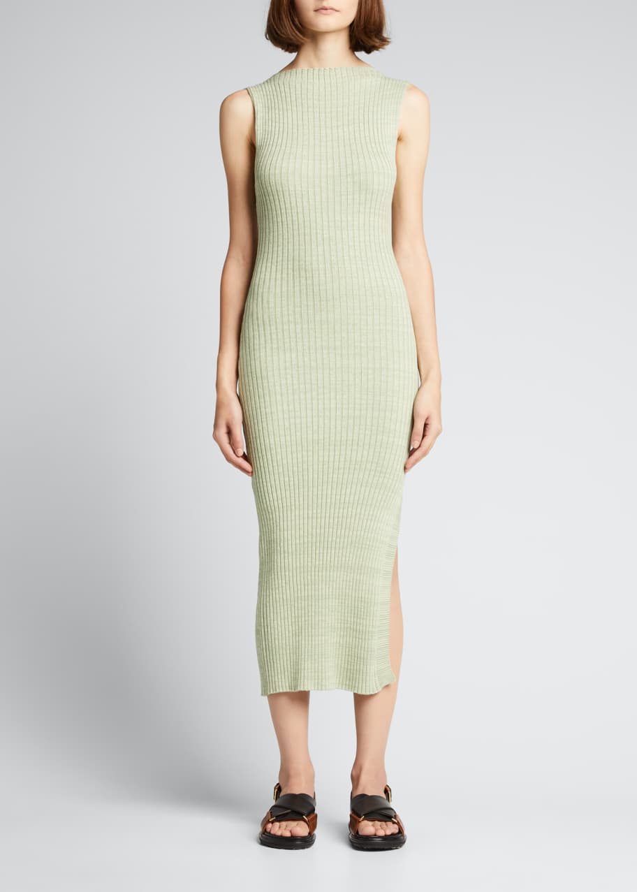 anna quan ribbed dress Anna Quan Drew Ribbed Midi Dress