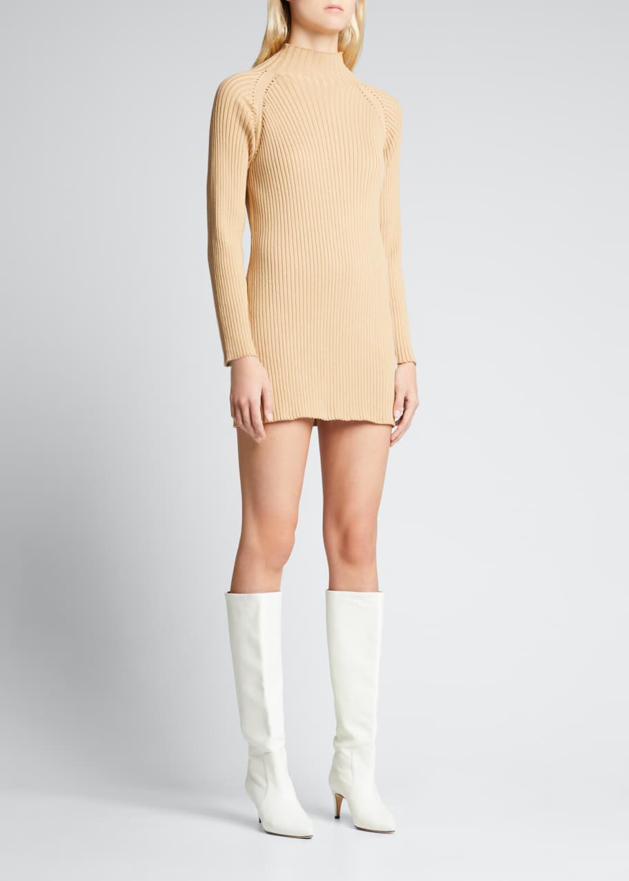 ribbed knit cami dress Chocolate Rib Knit Cami Dress main image 0