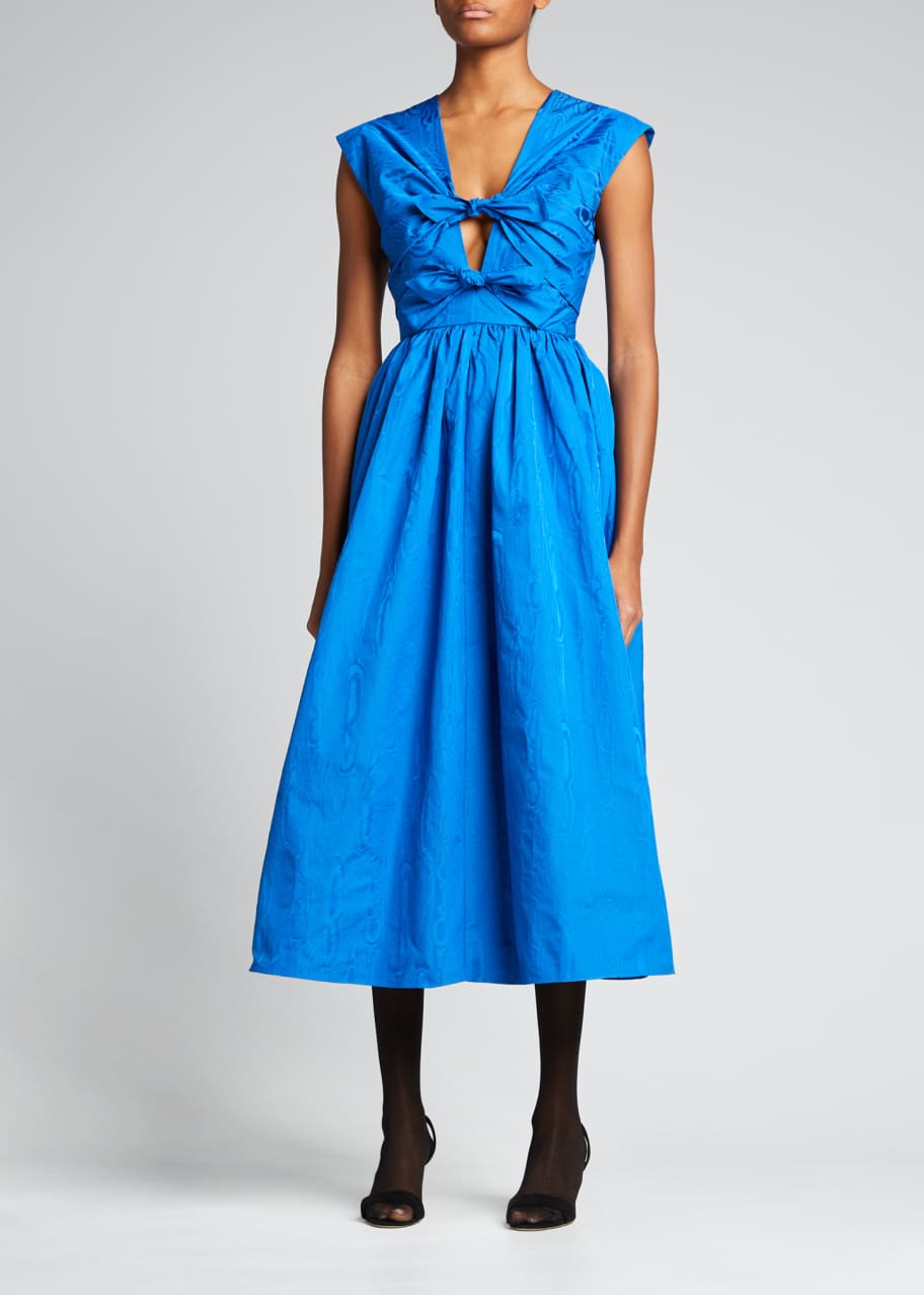 knee length dresses for ladies Multi-way Tencel Midi Dress