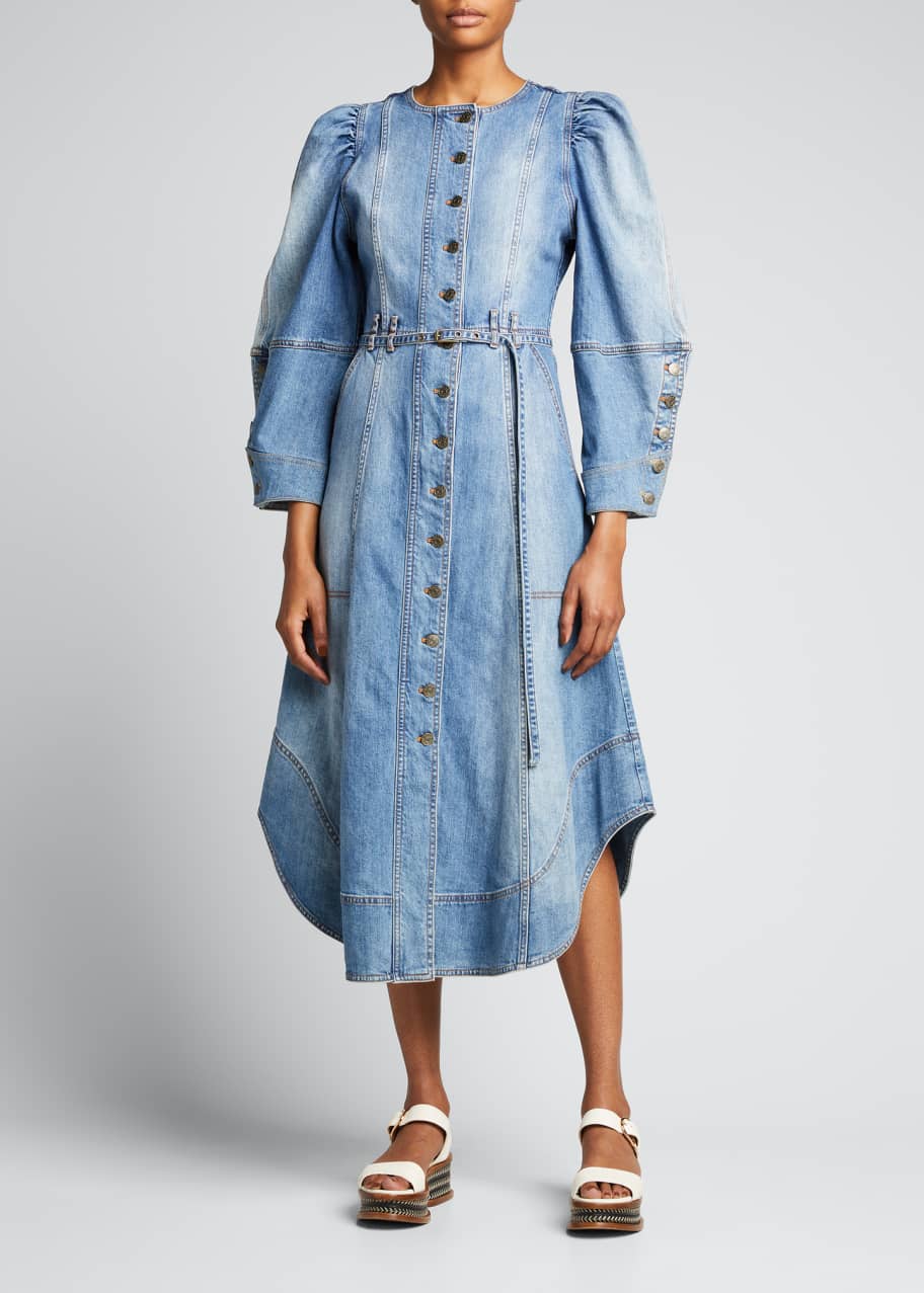 Ulla johnson wilona denim dress online