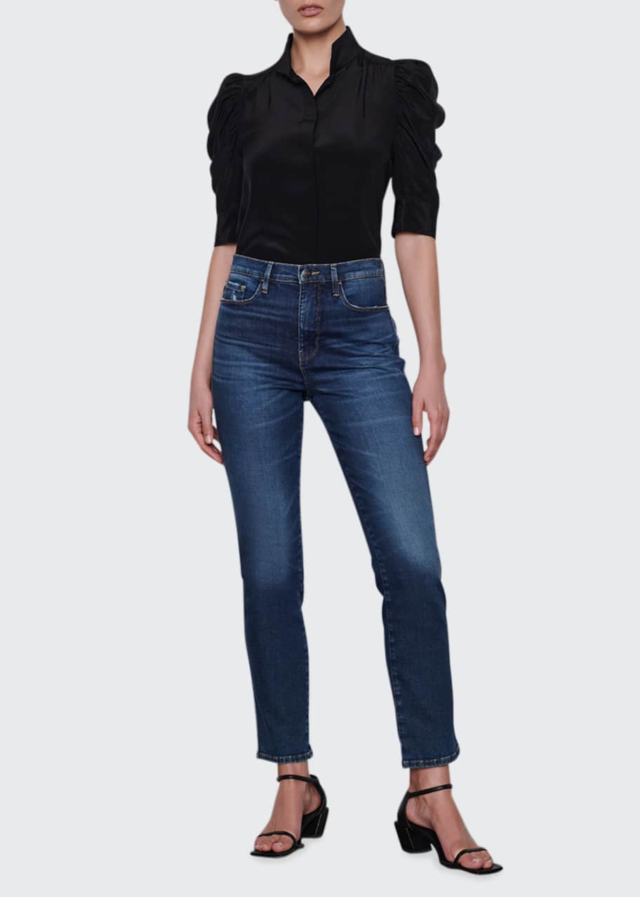 Image 1 of 1: Le Sylvie Straight-Leg Jeans