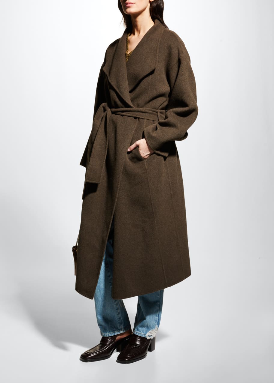 FRAME Double Face Wrap Coat Bergdorf Goodman