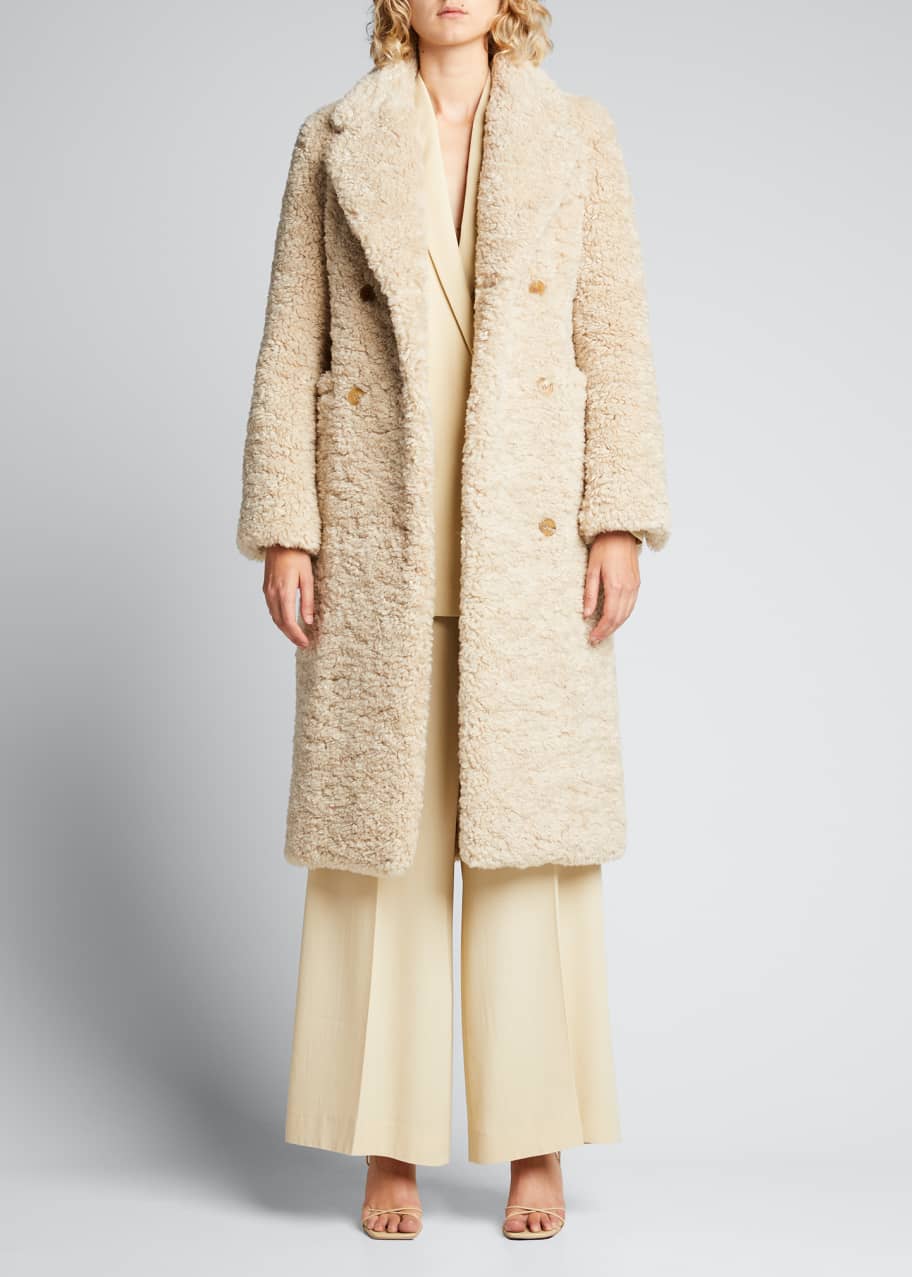 Double breasted teddy bear coat best sale
