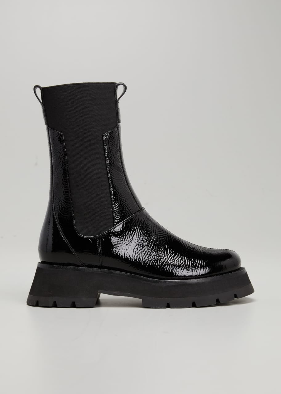 3.1 Phillip Lim Kate Patent Lug-Sole Chelsea Boots - Bergdorf Goodman